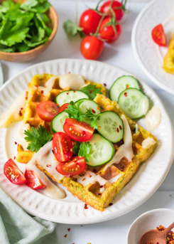 Falafel Waffles