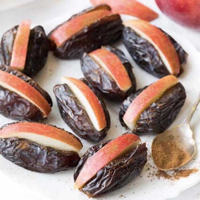 Apple Cinnamon Stuffed Dates 