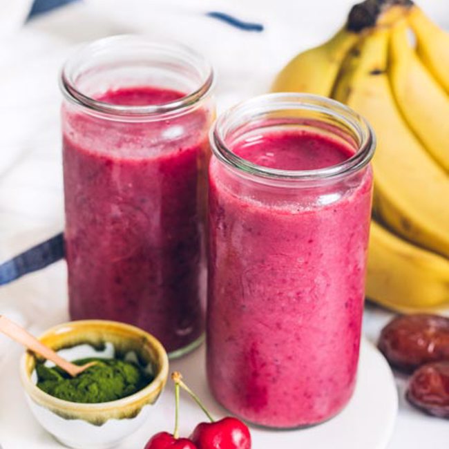 Banana Cherry Smoothie