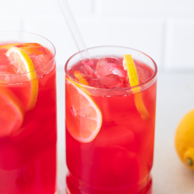 Hibiscus Lemon Iced Tea