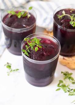 Wild Blueberry Thyme Iced Tea