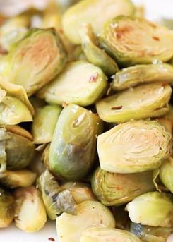 Maple Roasted Brussels Sprouts