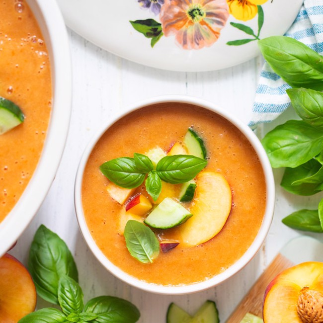 Peach Gazpacho