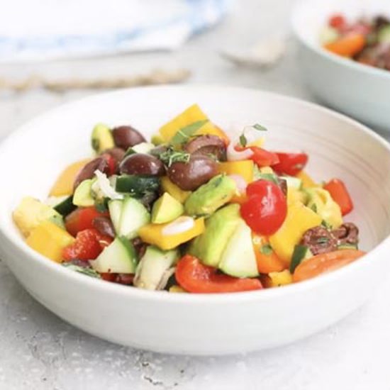 Rainbow Greek Salad 