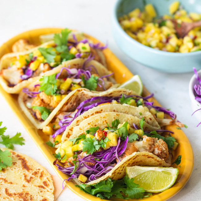 Chipotle Cauliflower Tacos
