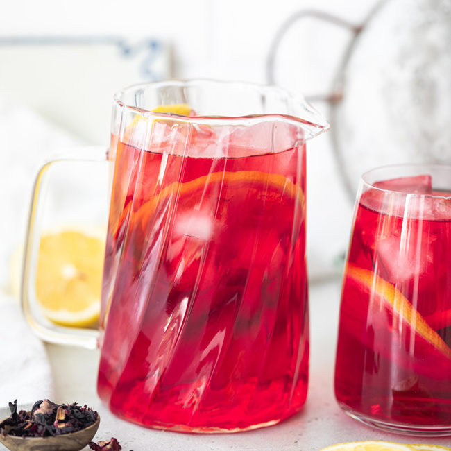 Hibiscus Lemon Iced Tea