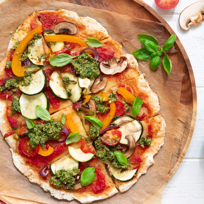 Mediterranean Flatbread Pizza