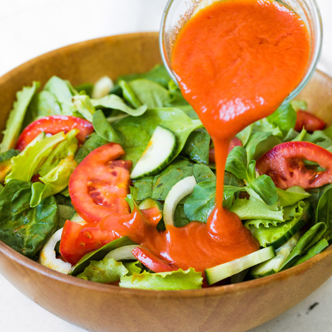 Green Salad With French Dressing