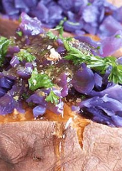 Sweet Potatoes with Cabbage