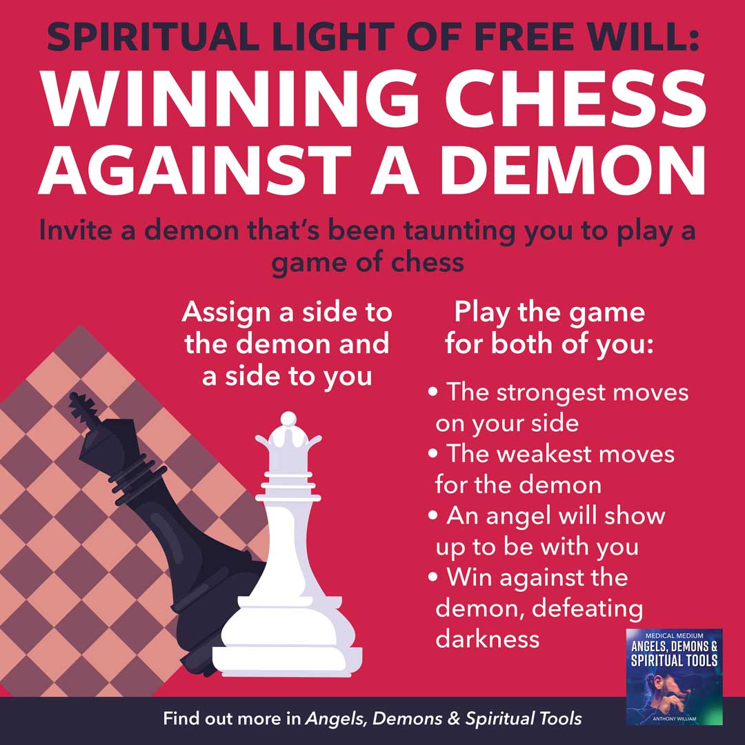 Spiritual Light Of Free Will - Winning Chess Against A Demon