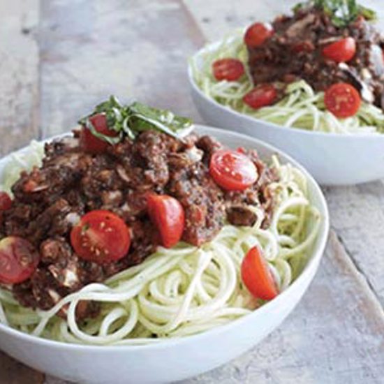 Zucchini Noodle Bolognese 